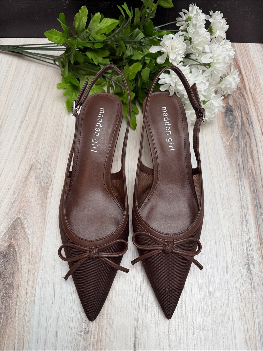 STEVE MADDEN Vogue sling back kitten heel Size 7